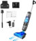 EFAN Aspirateur eau et poussière 2 en 1 sans fil avec auto-nettoyage, affichage LED, brosse de sol, aspirateur léger, sans fil pour sols durs, poils d'animaux, restes de nourriture