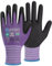 KAYGO Safety Work Gloves MicroFoam Nitrile Coated 12 Pairs, KG18N, Seamless Knit Nylon Glove with Abrasion and Oil Resistant Grip, Ideal for General Purpose, Automotive, DIY (Medium, Purple)