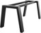MetaloPro Extreme - Stabile Metall Tischbeine, Schwarz Tischkufen/Tischgestell für Esstisch, Schreibtisch Möbelfüße Beine, Trapez Form, Schwerlast Design für Wohnzimmer und Büro – 180x80x72 cm