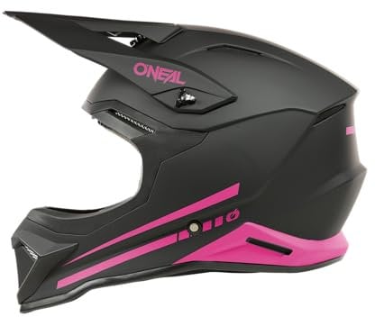 O'NEAL 1SRS Helm Kinder SOLID Schwarz/Pink / Größe M