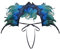 Feder Spitze Federschal Pfau Kostüm Damen Vintage Feder Schal Umhänge Schulterumhang Cape Gothic Federboa Kostüm Karneval Schal Kragen für Foto Requisite Cosplay Party Kleidung (Sky Blue, One Size)