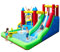 ‌Inflatable Water Slide for Backyard Fun | Large Double Lane Kids & Adults Outdoor Water Slides with Sprinkler & Bounce Area | Blow-Up Water Park