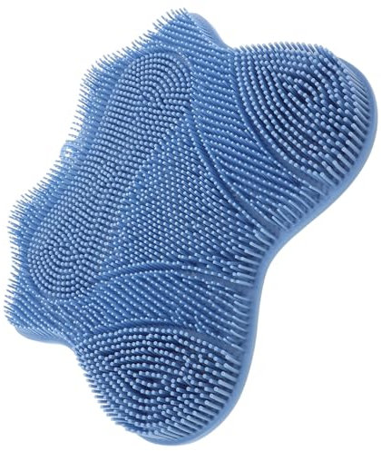 OFFIGAM Tapis De Douche Antidérapant pour Salle De Bain, Masseur De Bain, Tapis De Nettoyage en Silicone
