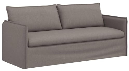 vidaXL Sofa Taupe 196 x 82 x 85 cm Stoff, Wohnzimmer, rechteckiger, moderner, bequemer Sofa, ergonomisch, modulares Design, eleganter Lounge-Stil