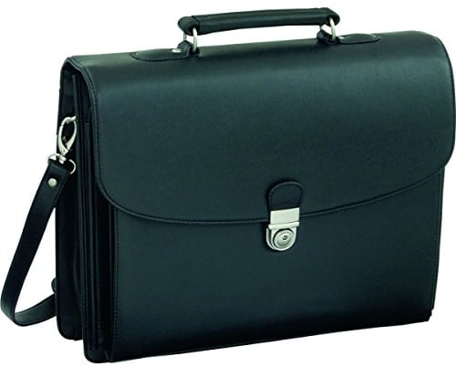 Alassio 92011 - Aktentasche FORTE, aus Lederimitat, ca. 40 x 33,5 x 13 cm, schwarz