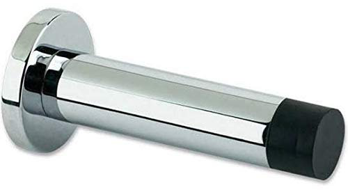 NANDEYIBI ZAB07CP - Polished Chrome - Projection Skirting Door Stop On Rose