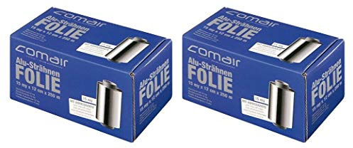 Comair 2x Strähnenfolie Alufolie 12cm x 250m 2 Stück