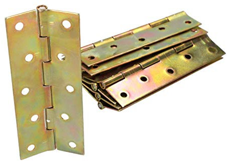KOTARBAU® Möbelscharniere 100 x 45 mm 25 St. Gerollte Scharniere Alle Größen Tischband Türband Möbelband Verzinkt Türscharniere Scharnier Kistenband Schrankscharniere