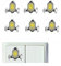 Generisch 6 Stück Schalter Aufkleber Set Licht Schalteraufkleber Schalter Sticker (R23/4) (35 x 35 mm)