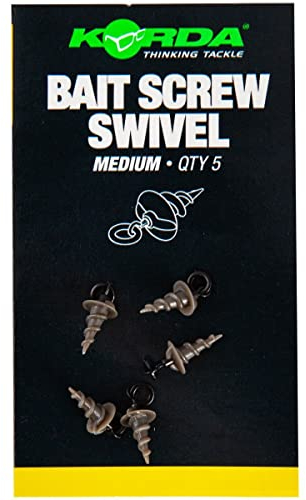 Korda Boilieschrauben zum Karpfenangeln Micro Ring Swivel Bait Screw Medium