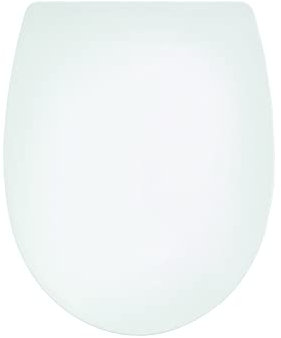 Wirquin 20723074 Abattant WC avec frein de chute Marbella en thermoplastique, déclipsable, blanc