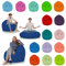 HomeIdeal - Sitzsack 2-in-1 Funktionen Bodenkissen für Erwachsene & Kinder - Gaming oder Entspannen - Indoor & Outdoor da er Wasserfest ist - mit EPS Perlen (Blau, 135 cm Durchmesser)