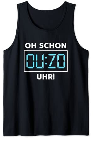 Es Ist Schon OUZO Uhr Lustiger Griechischer Schnaps Alkohol Tank Top