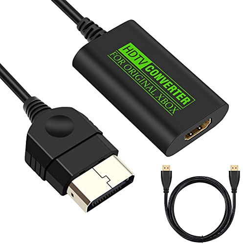 Ozvavzk X-Box HDMI Konverter für OG X-Box,X-Box auf HDMI mit HDMI Kabel Lösung für den Anschluss der Original X-Box an Moderne Fernseher
