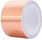TopHomer 70mm Breite Kupferfolienband, Kupferband Schneckenabwehr Einseitig Leitfähiges EMI Abschirmband, Selbstklebendes Kapton Tape für Erdung, Musikinstrumente, Gärten, 10M Länge