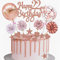 Yunchu Online Tortendeko 22. Geburtstag Frau - Happy Birthday Cake Topper Roségold Kuchen Topper 22 Jahre - Kuchendeko Cupcake Toppers