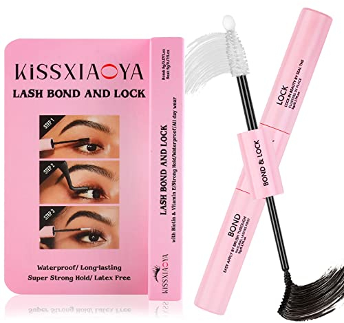 Cluster Wimpernverlängerung D Curl Wide-Stem DIY individuelle Wimpernverlängerung zu Hause (5g+5g, lash bond and seal)