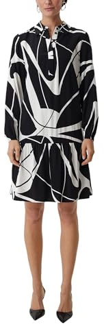 Comma Kleid aus Viskose mit All-Over-Print