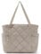 bagsmart Tote Bag for Women, Puffer Work Tote with Zipper, Multi-Pocket Travel Essentials Quilted Teacher Nurse Travel Hospital Bag