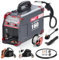 AWT Alluminio semplificato 160A MIG Saldatore,6 in 1 Gas MIG/Gasless Flux Core MIG/Stick/Lift TIG/Alluminio MIG Saldatrice, 110/220V doppia tensione,Multi-Processo Saldatrice