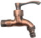Sarini Rubinetto Esterno in Bronzo per Lavatrice, Gru Vintage da Giardino, Rubinetto Babcock Adatto per Cucina e Bagno (Bronzo Rosso)