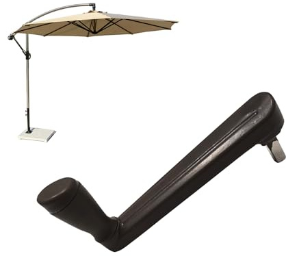 Sonnenschirm Ersatzteile Handkurbel, Sonnenschirm Kurbel, Sun Garden Ampelschirm Ersatzteile, Verstellbares Sonnenschirm Zubehör, Sonnenschirmständer Zubehör Kurbel für Hof Rasen Balkon (braun)