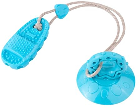 Générique Jouet interactif pour Chien avec Base à Ventouse, Balle Creuse pour Chien Qui Contient des friandises à l'intérieur, conçu pour Un Jeu supervisé pour Les Chatons de Petite, Moyenne et Race