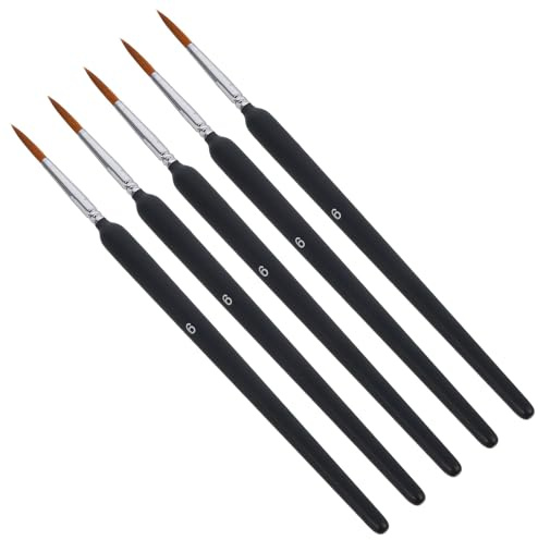 TOYANDONA Lot de 5 Brosses de Pollinisation Manuelles Portables, Outil Stylo Pollinisateur pour Plantes Succulentes, Arbres Fruitiers et Légumes, Brosse Légère et Facile à Nettoyer,
