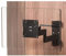 Caratec Flex CFW304AS TV-Wandhalter mit 3 Drehpunkten, schwarz, verriegelbarer Wandhalter somit ideal auch für Wohnwagen und Wohnmobile
