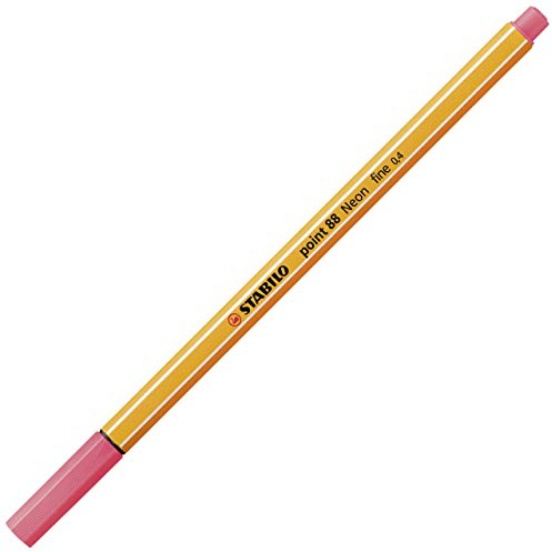 STABILO Fineliner point 88 - Einzelstift - leuchtfarbenrot