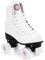 Nils Extreme Rollschuhe für Damen Mädchen und Kinder NQ8400S - Quad Roller aus Kunstleder – Disco Skates - Rollerskates 40 - Weiß