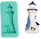 AIUII Resin Silikonform 3D Leuchtturm DIY Kerze Herstellung Schimmel, Hausgemachte Fondant Kuchen Backgeschirr Tablett Sugarcrm
