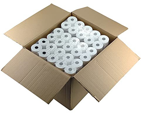 Netuno 120 x Thermorollen 57mmx13mmx30m Kassenrollen Thermopapier Bonrollen Additionsrollen Thermo-Bonrollen für Terminals Kassen-Drucker Bondrucker
