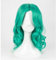 MAOMA Anime Cosplay Perücke,Sailor Moon Sailor Neptune Perücke，Green Wavy Perücke,Mit Kostenloser Perückenkappe,für Party Alltag Halloween Perücke Cosplay(Size:kurz)