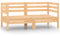 vidaXL Gartensofa 2-Sitzer, Gartenmöbel 2 Ecksofa, Modular Sofa Lounge Sitzgruppe für Garten Terrasse Balkon, Loungemöbel, Kiefer Massivholz