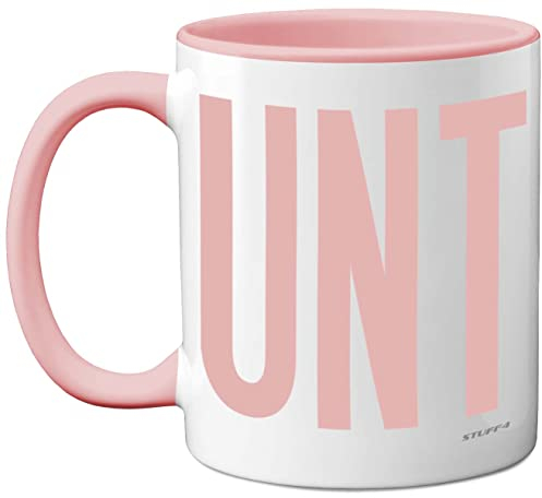 Funny Mugs for Men Women - C UNT Mug - Fun Sarcastic Slogan Gifts for Work Colleagues, C*nt Crude Rude Novelty Joke Gag Humour Birthday Present Friends, 11oz Pink Ceramic Dishwasher Safe Mugs