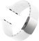 Archer Watch Straps - Bracelets en Silicone Ajustables Sur Mesure pour Apple Watch (Blanc, Fermoir Argent, 42/44/45/49mm)