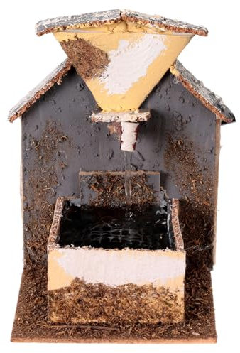 Fontana per presepe 15x10x15 cm con Pompa presepe 10-12 cm