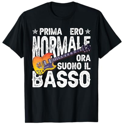 Basso Chitarra Elettrica Ora Suono Il Basso Maglietta