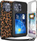 TORU CX SLIM for iPhone 15 Pro Case Wallet | Protective Shockproof Heavy Duty Cover with Hidden Card Holder & Card Slot | Mirror & Wrist Strap Included - Leopard
