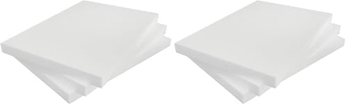 MCE-Commerce A3996033 Styroporplatten rechteckig 210 x 297 x 20 mm, 3 Stück zum Basteln, Modellbau, Creativprojekte, Styropor, weiß, A4 21×29,7×2 cm (Packung mit 2)