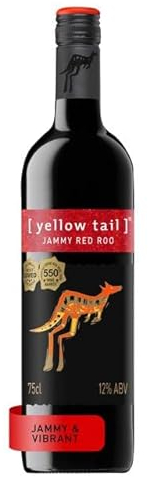 Yellow Tail Jammy Red Roo Wine 75cl Bottle…