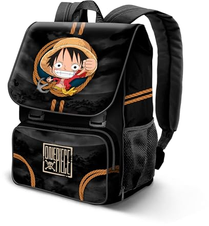 One Piece Ropes-EXP Ausbaufähig Rucksack, Schwarz, 21 x 33 cm, Kapazität 28 L