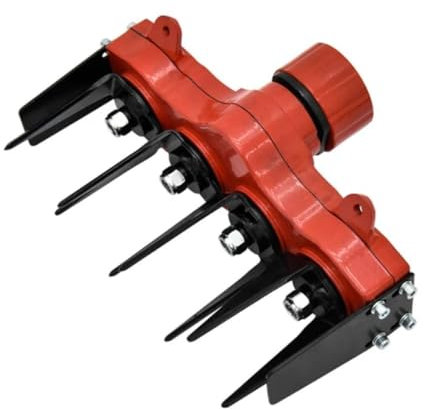 TANIASHOP Testina per Decespugliatore Fresa a Rastrello Falciatrice Sarchiatrice ingranaggio 9 Denti Adatto per Erba Terreni Argillosi