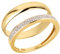 Ardeo Aurum Trauringe Paar aus 375 Gold Gelbgold mit 0,10 ct Diamanten