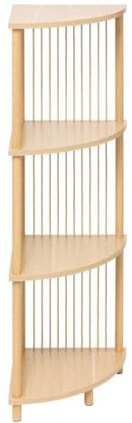 5five - etagère d Angle kord 4 Niveaux Effet Bois Clair