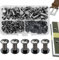 SHSMPXOY 70 Kits Vis Chicago Screws,M5*12mm Vis de Livre,Rivet a Visser de remplacement en métal pour sacs, livres, colliers, sacs à dos, laisses de chien, laisses (Noir Brillant)