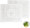 Almohadilla de Fregadero Cuadrada, Almohadilla de Fregadero de Silicona de 2 Piezas, Almohadilla de Drenaje de Fregadero, 31x26 cm, para Cocina, Fregadero y Lavavajillas, Baño, Gris