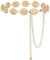 Alaoo Metall Kettengürtel, Verstellbare Taillenkette aus Metall für Damen, Western-Cowgirl-Kleidergürtel, 120CM Goldfarbene Taillenkette, geeignet für Kleider und Jeans(C)