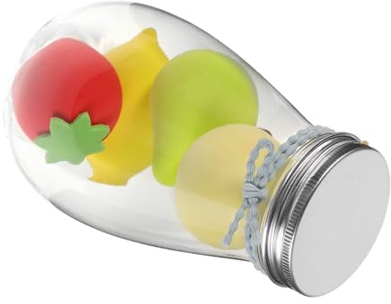 FOYTOKI 4pcs Fruit Shape Makeup Sponges Soft Blender Eggs for Dry Wet Use Beauty Egg Set Lemon Strawberry Avocado Pear Makeup Tool